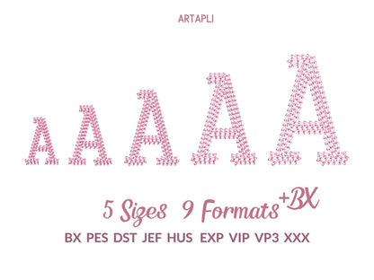 Chain Stitch Block Font