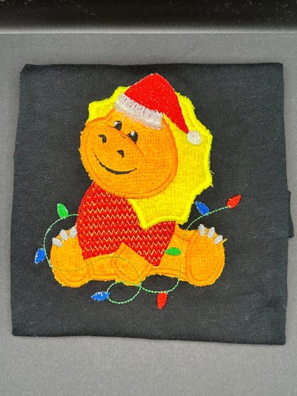 Christmas Little Dinosaur Santa