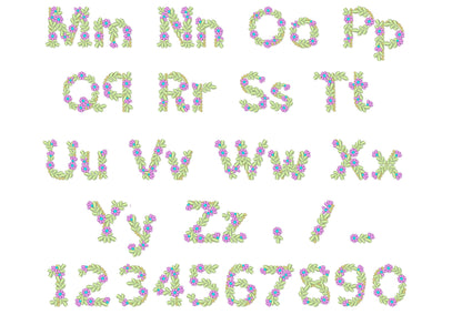 Spring Floral Font