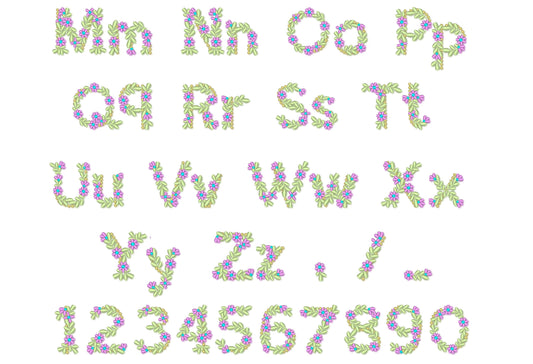 Spring Floral Font