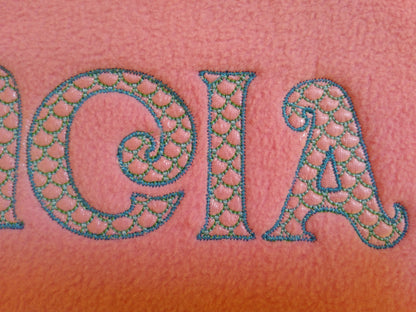Light Stitch 2-Color Mermaid Font