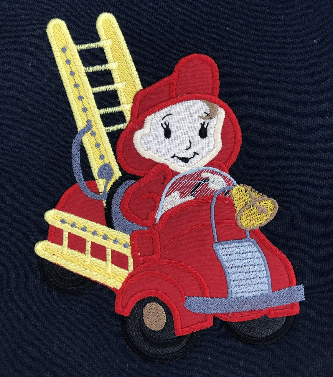 Fireman Boy Applique