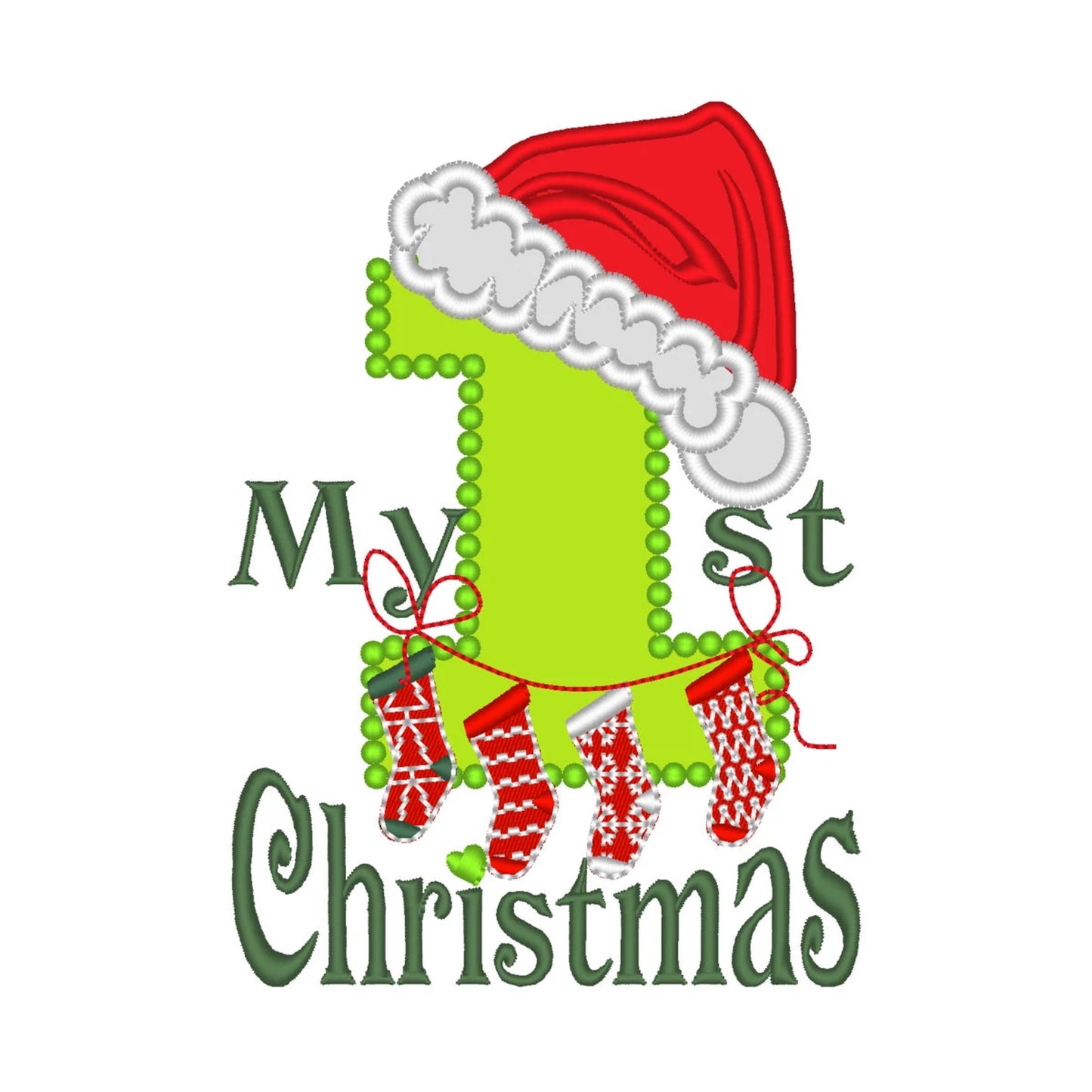 My 1st Christmas Applique