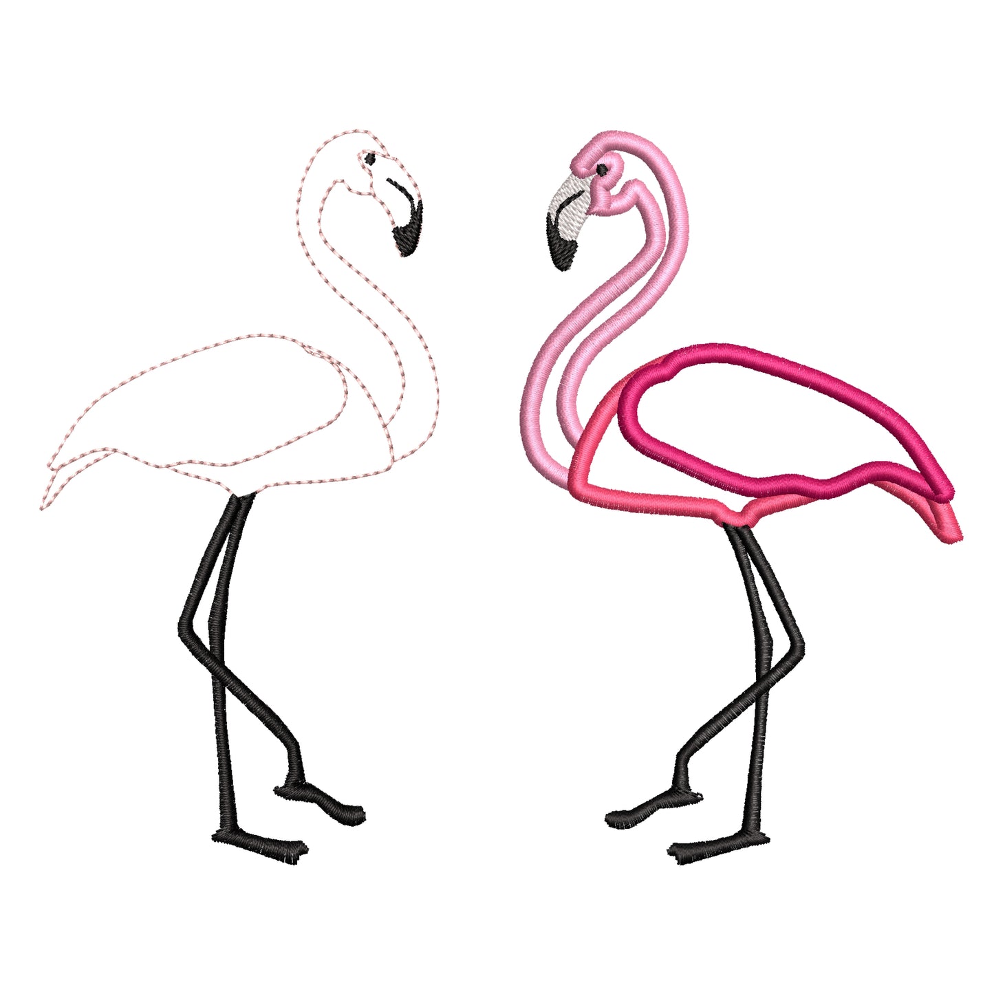 Flamingo Applique 2 types