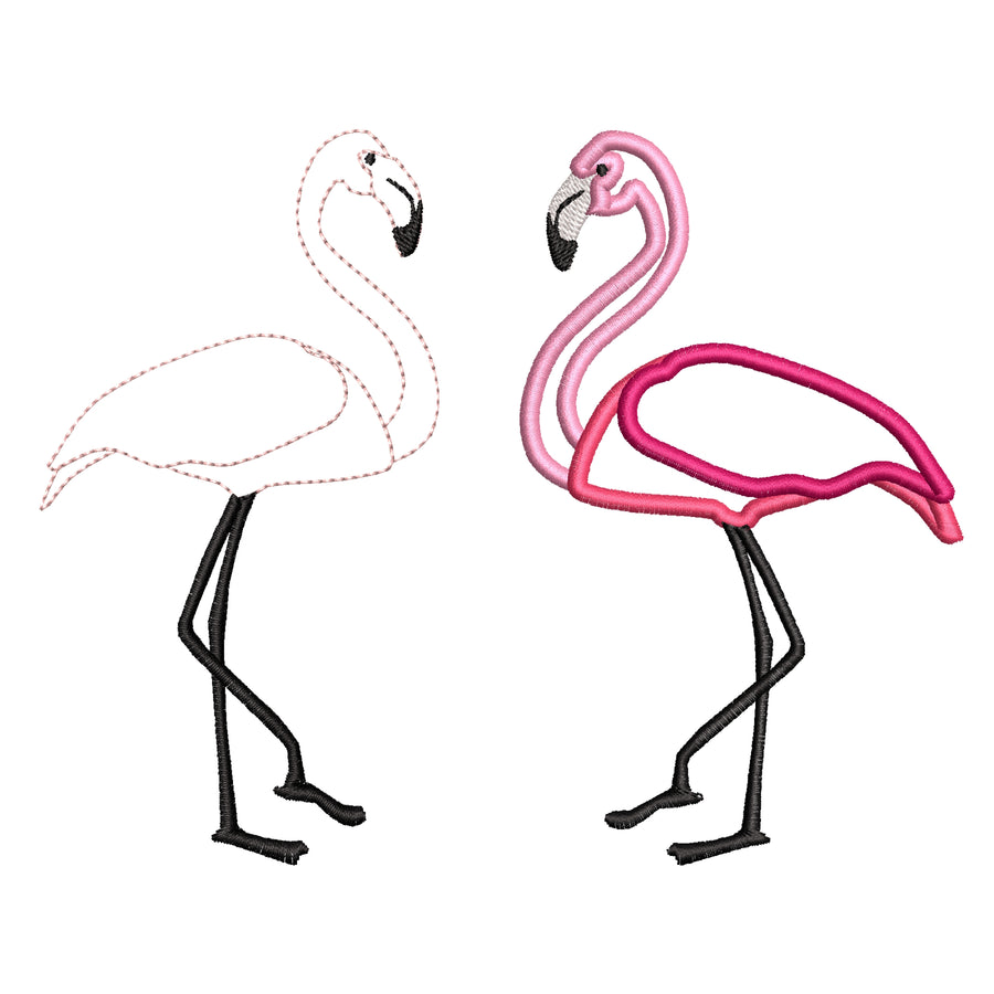 Flamingo Applique 2 types