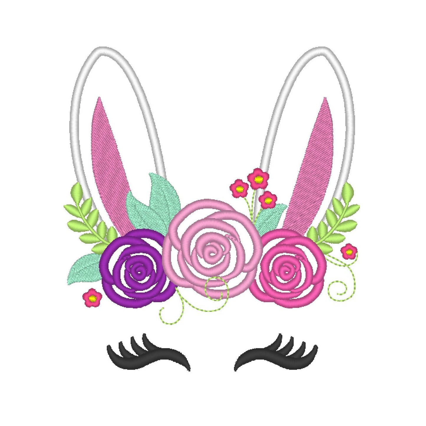 Floral Bunny Pretty Eyes