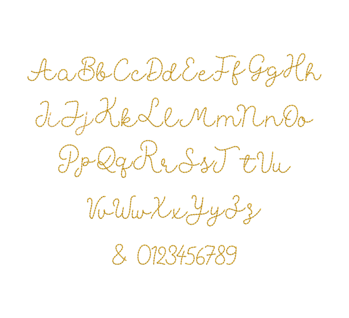 Hand stitch effect Handwritten Font
