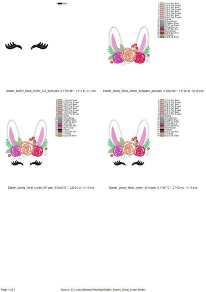 Floral Bunny Pretty Eyes