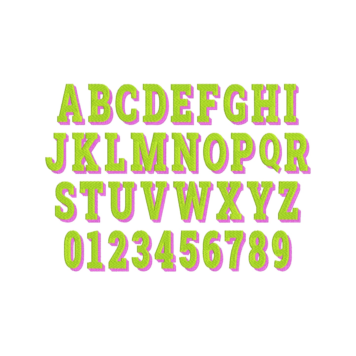 Slab Shadow Block Font