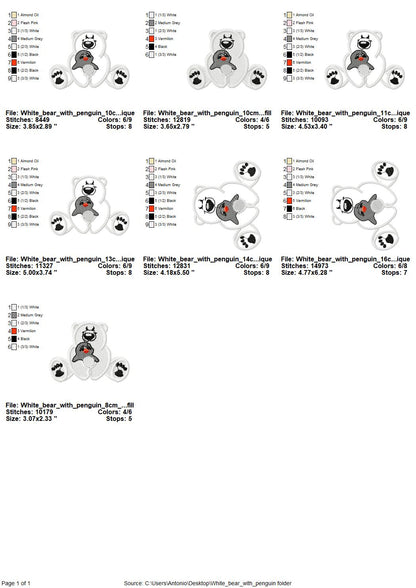 Polar Bear with Penguin