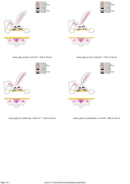 Lovely Split Bunny for Name