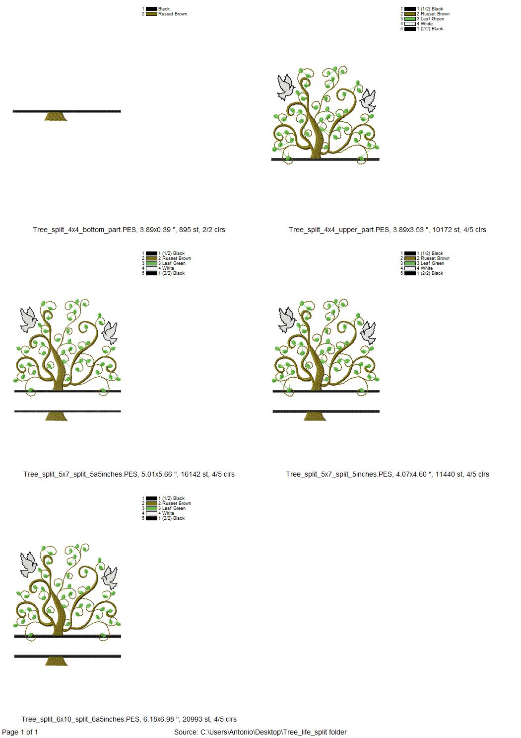 Family Tree and Mini Font Set