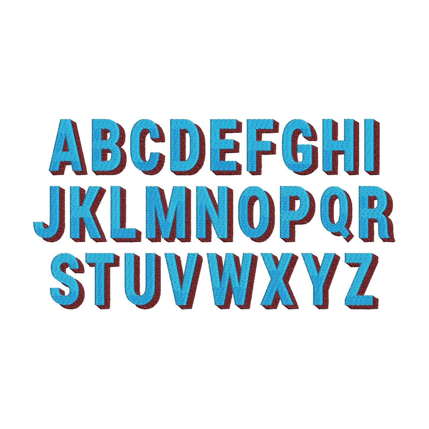 Bold Block Shadow Font