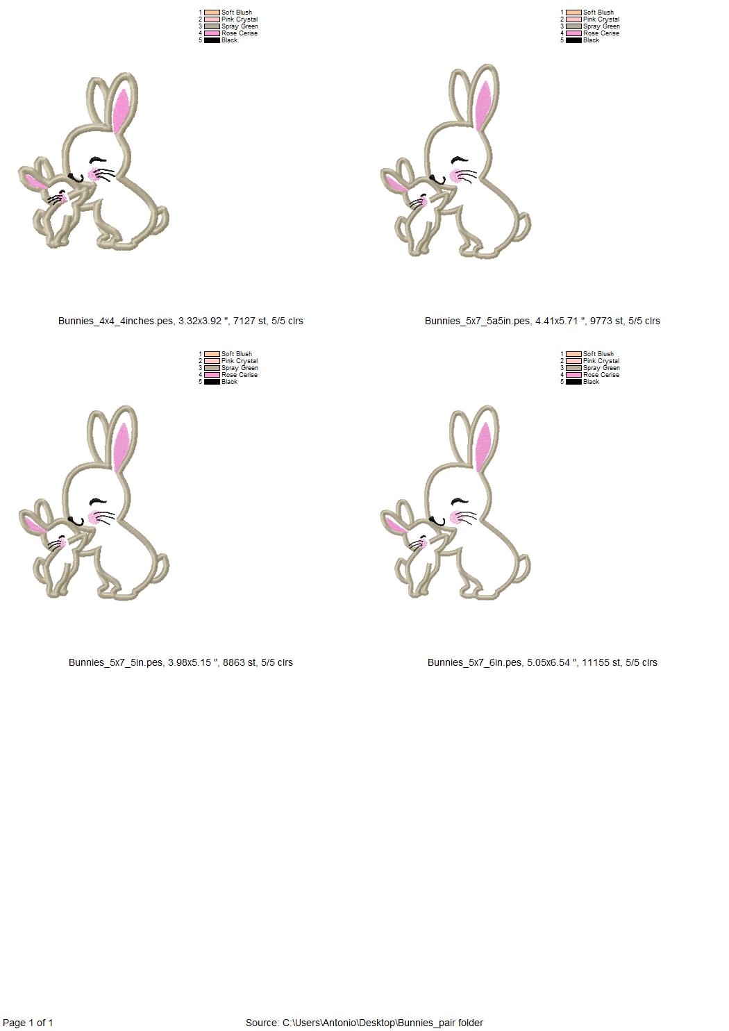 Mommy and Baby Bunnies