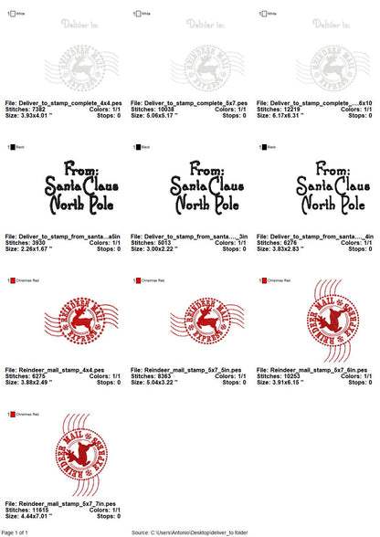 Reindeer Mail Express Set of 3