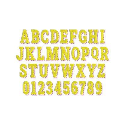 Block Striped Shadow Font