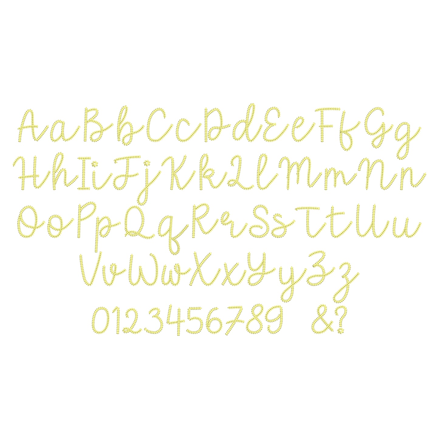 Extra Bold Chain Stitch Handwritten Font