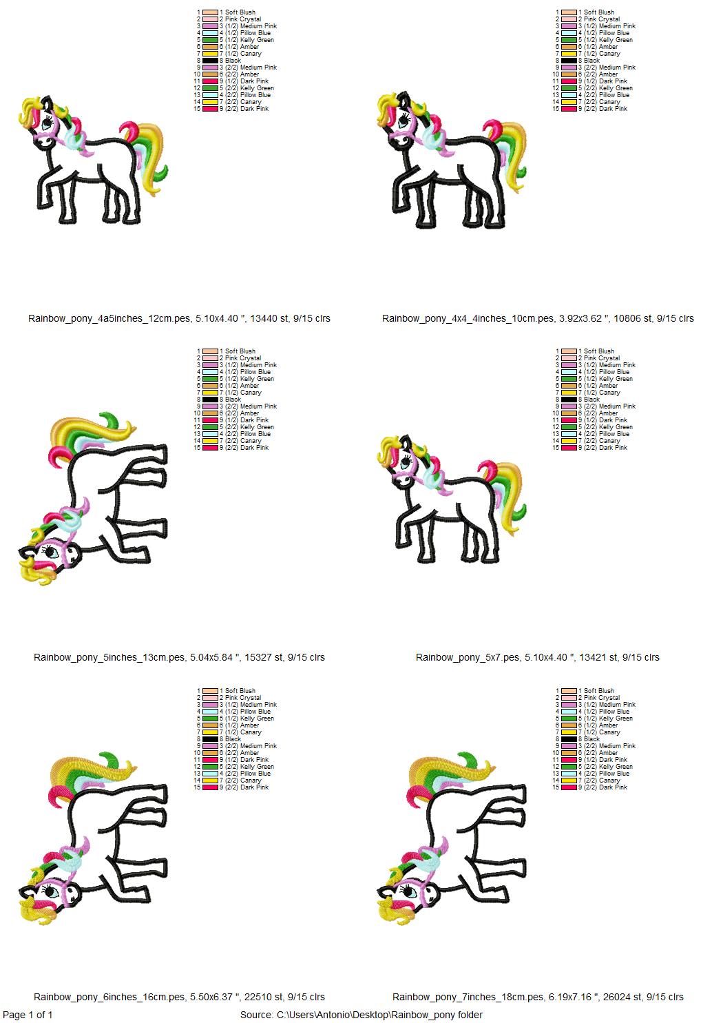Little Rainbow Pony