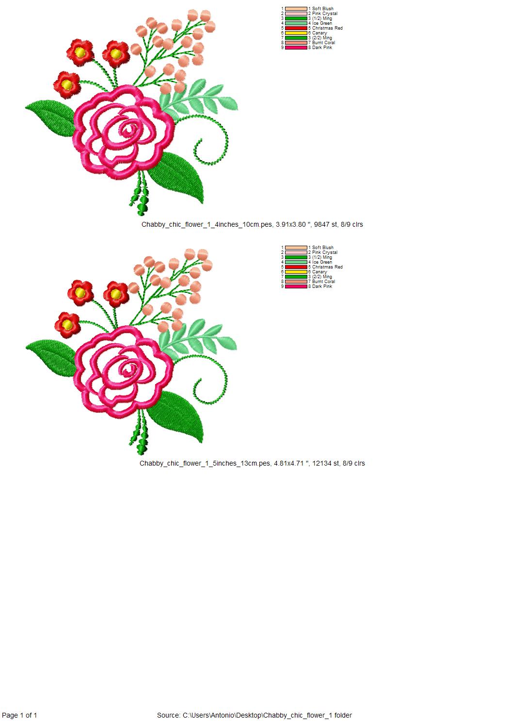 Bouquet di rose shabby chic