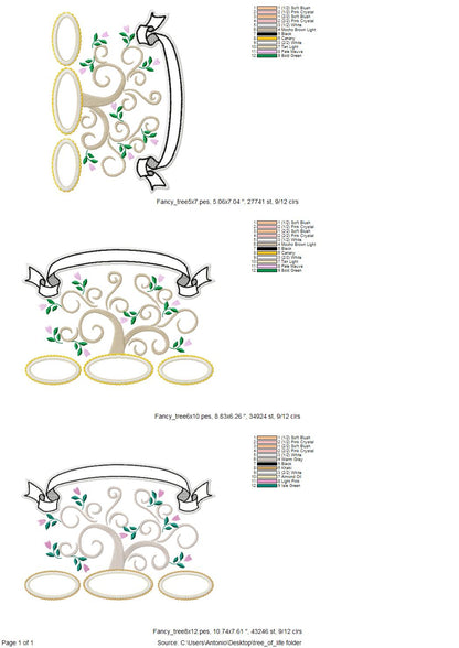 Fancy Romantic Family Tree Set