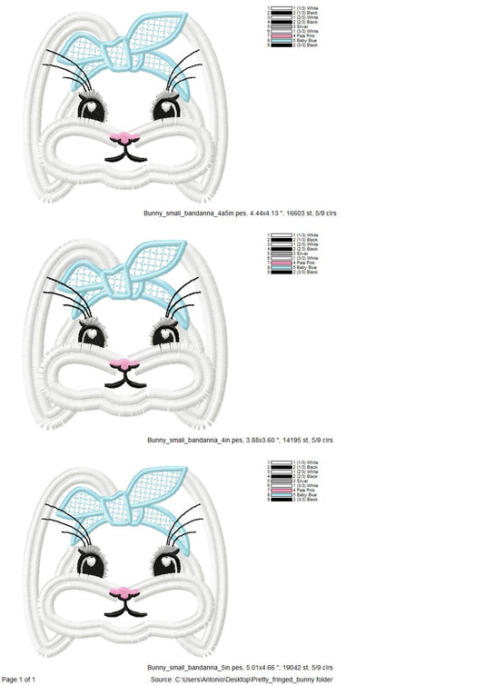 Fringed Bunny with Bandanna