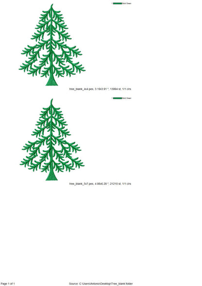 Christmas Tree Blank