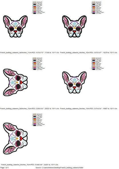 French Bulldog Sugar Skull