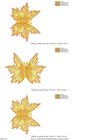 Precious Fall Leaf Butterfly FSL