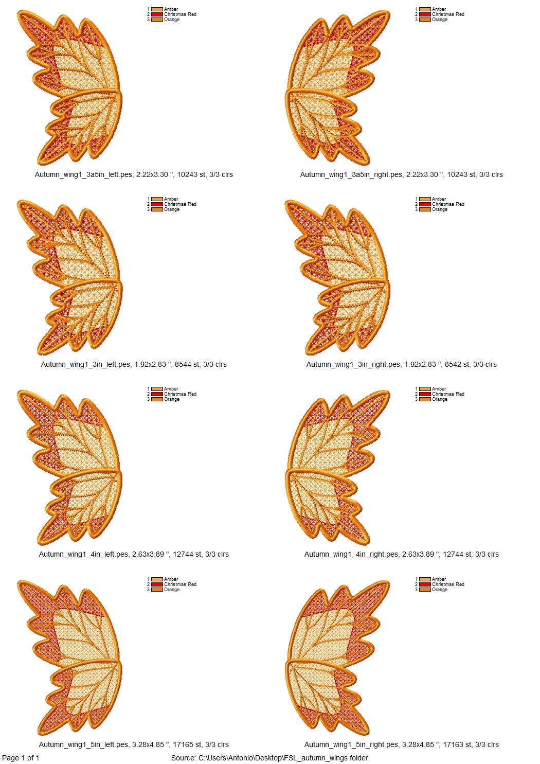 Fall Leaf Butterfly FSL