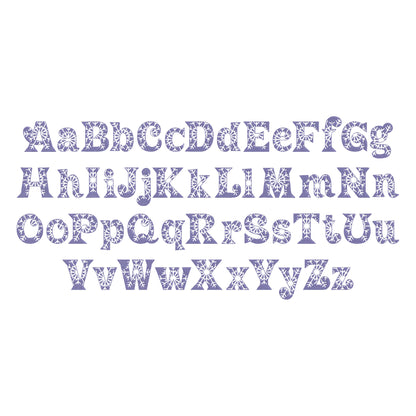 Frozen Font with Embossed Snowflake