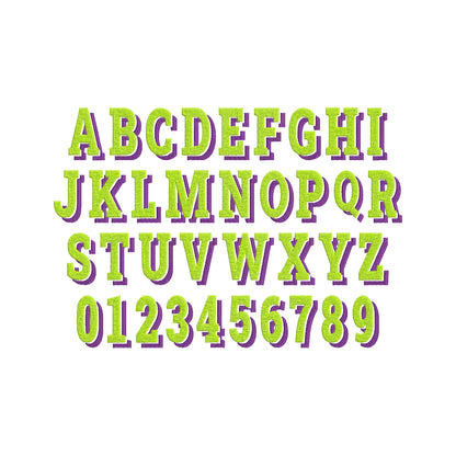 Block Drop Shadow Font