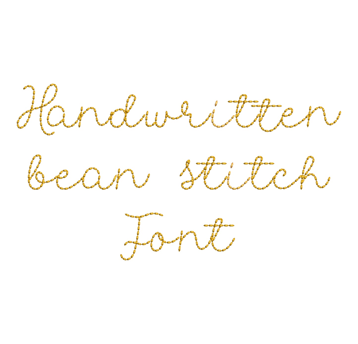 Hand stitch effect Handwritten Font