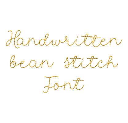 Hand stitch effect Handwritten Font