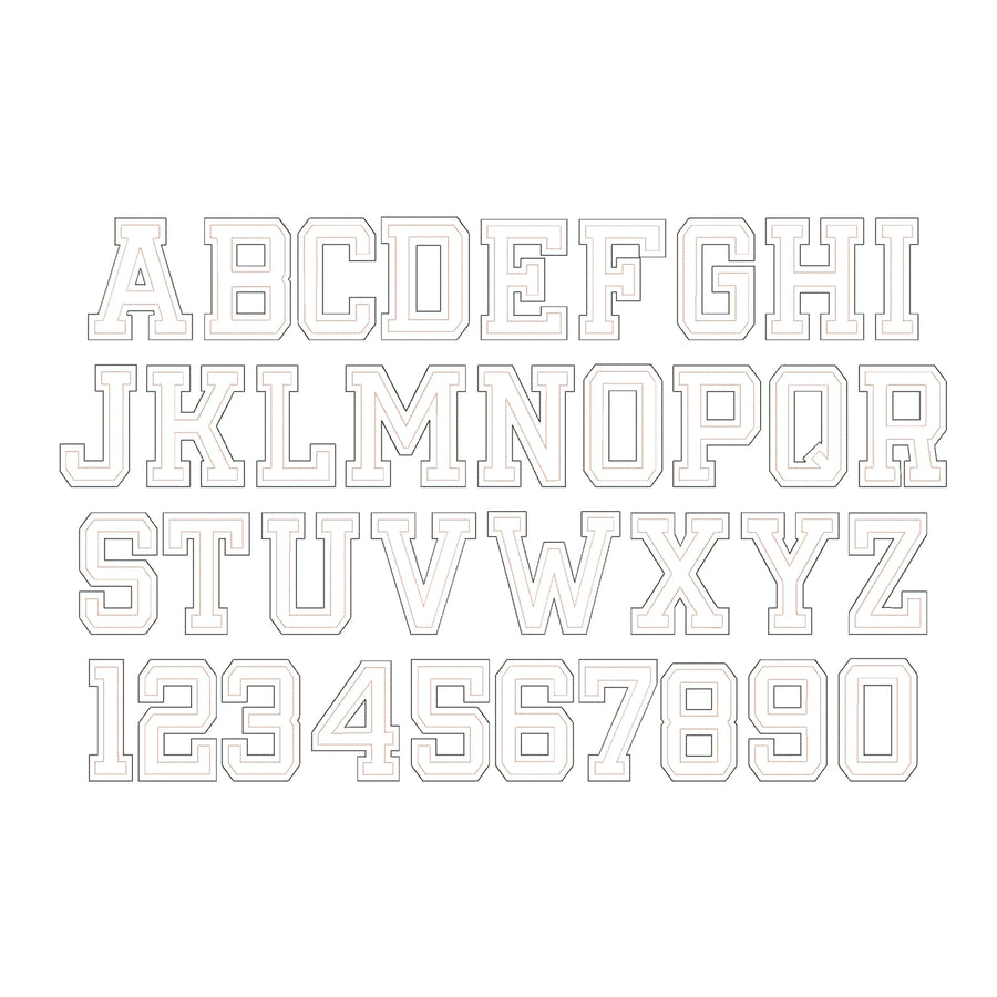 Big Monogram Applique Font