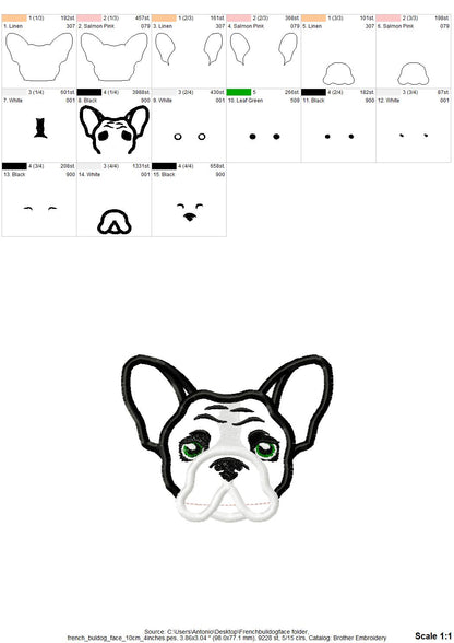 French Bulldog Applique