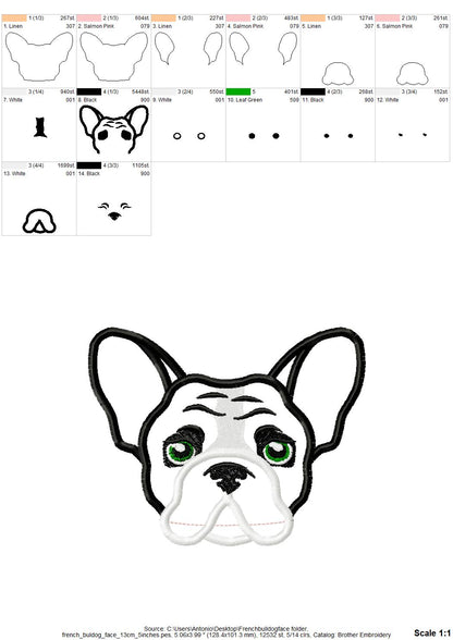 French Bulldog Applique