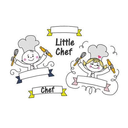 Little Chef Boy and Girl Set