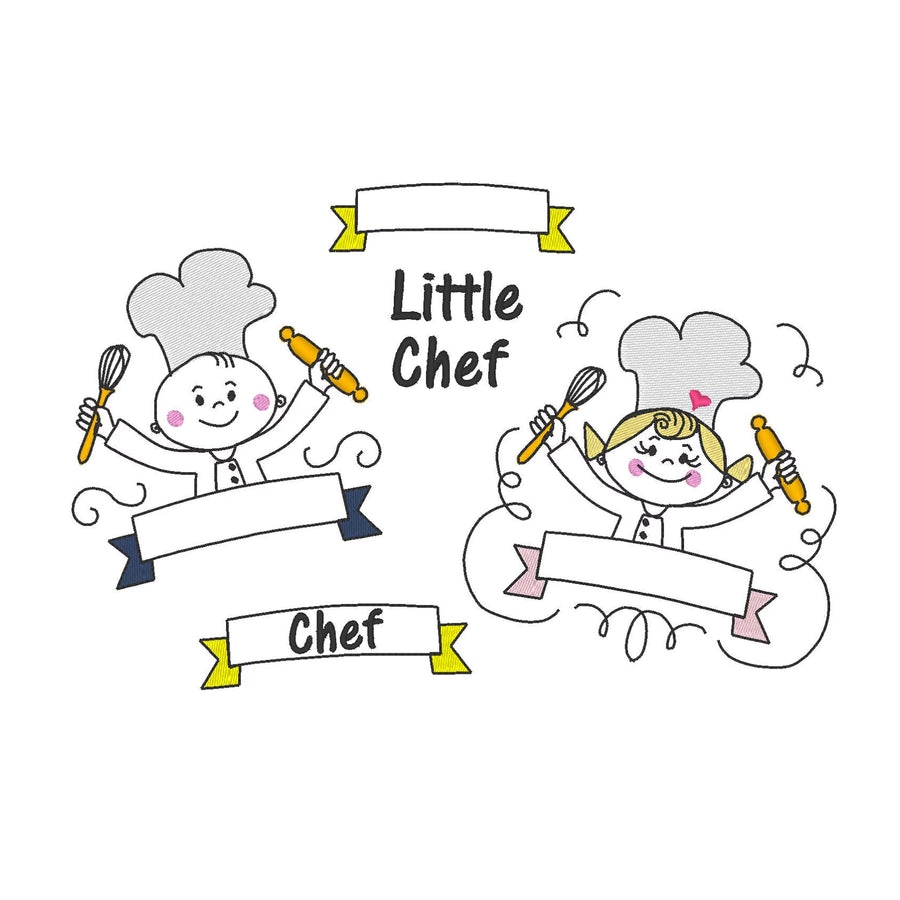 Little Chef Boy and Girl Set