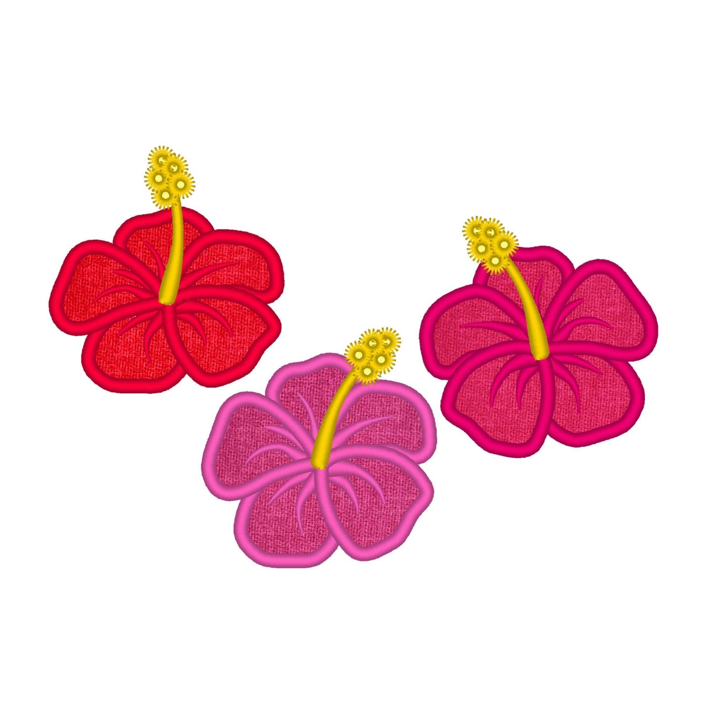 Hibiscus Flower Set of 3