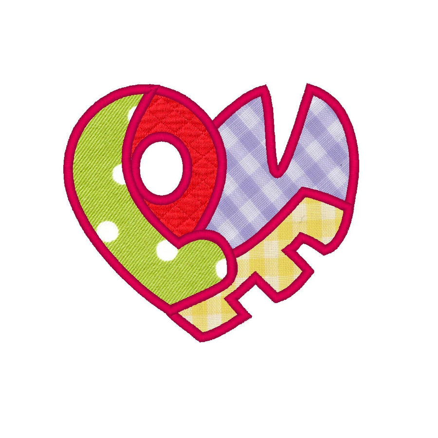 Valentine Heart Saying Love