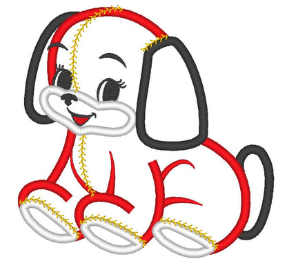 Quilt Puppy toy raggedy applique kids machine embroidery designs