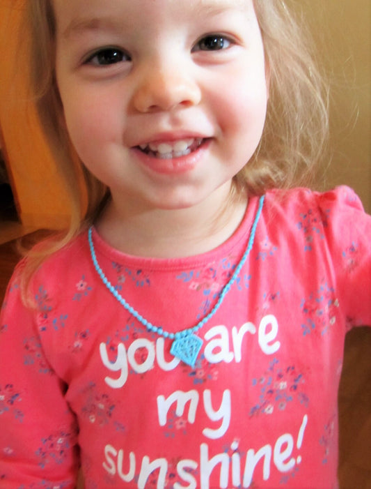 Necklace Diamond charm FSL Freestanding lace kids girls machine embroidery designs