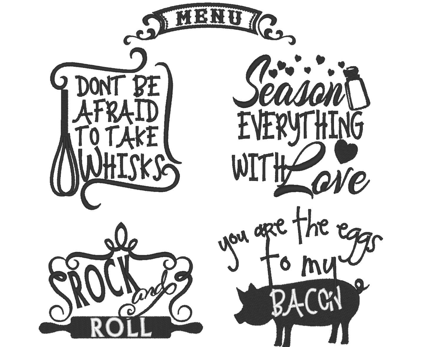 Season Everything with Love Kitchen Saying Set - image 1