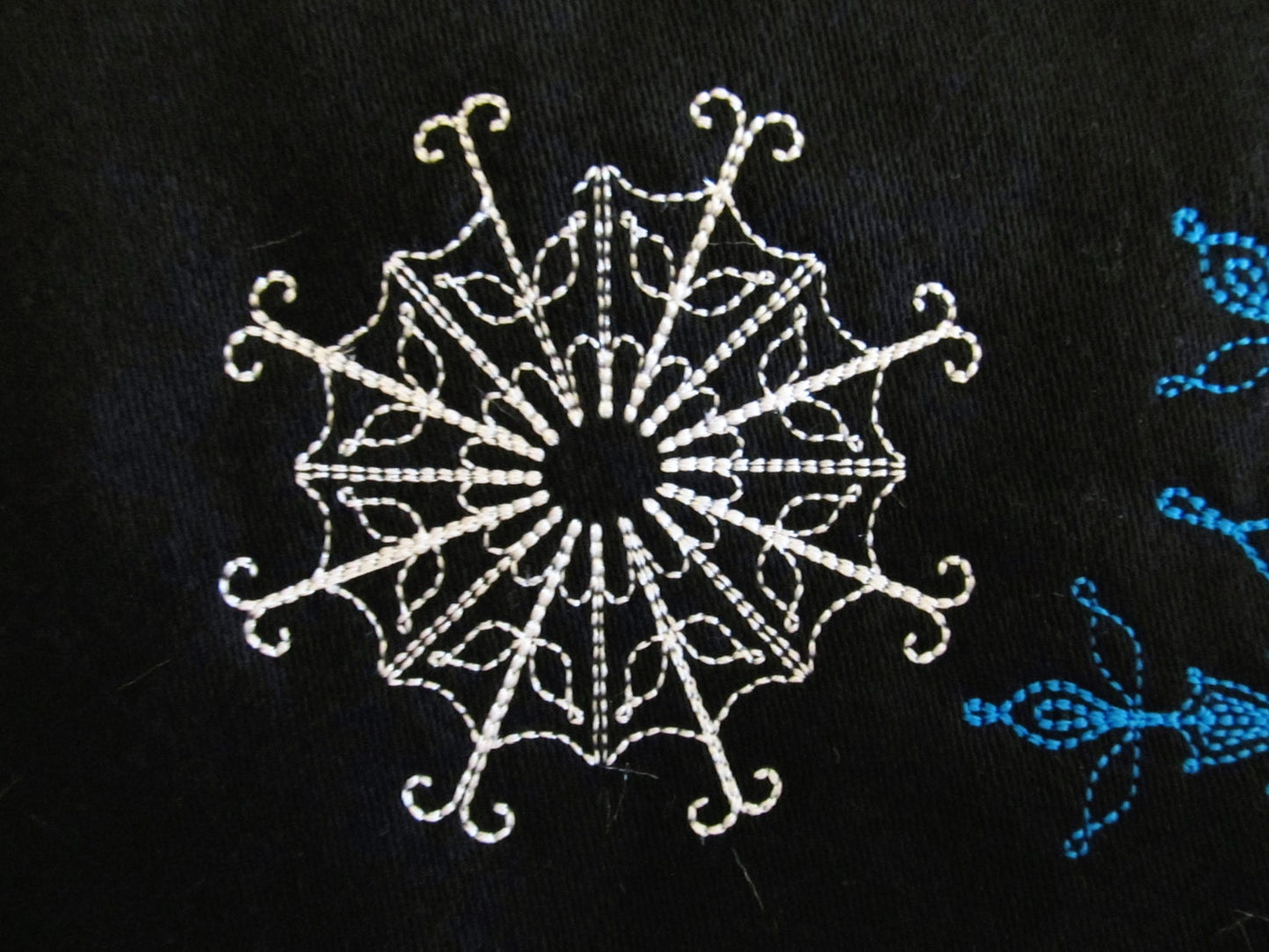Lacy soft delicate snowflake and add – Snowflake machine embroidery design by Artapli