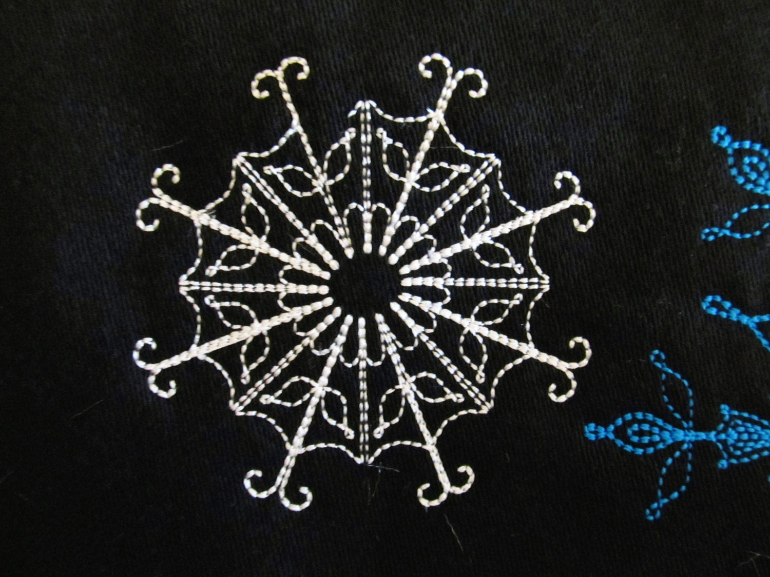 Lacy soft delicate snowflake and add – Snowflake machine embroidery design by Artapli