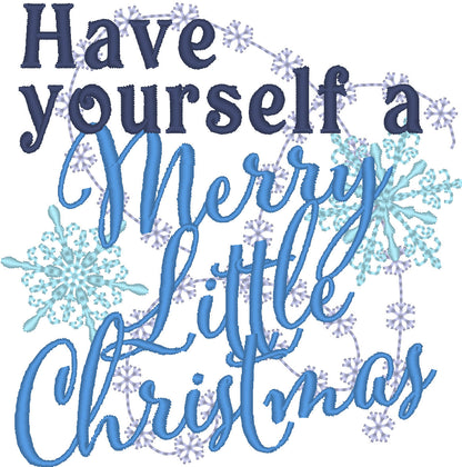 Merry Christmas snow quotes  - machine embroidery designs