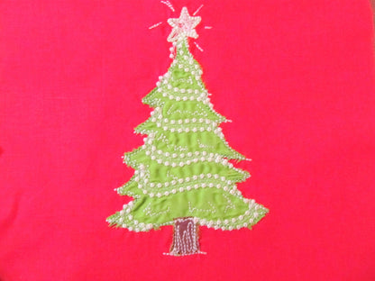 Merry Christmas Tree - Glow in the Dark Special Designed Machine Embroidery Design
