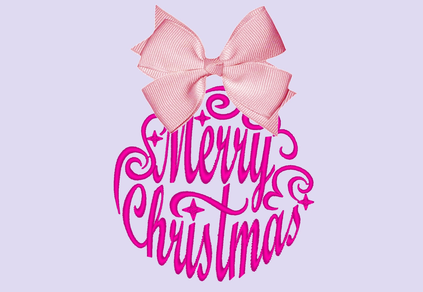 Merry Christmas ball for hoop 4x4 5x7 6x10 Christmas tree ornament saying quote Merry Christmas machine embroidery design