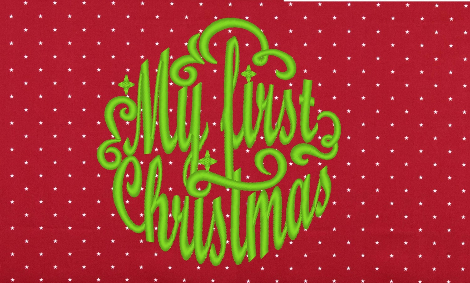 My first Christmas Ball Ornament – Baby machine embroidery design by Artapli
