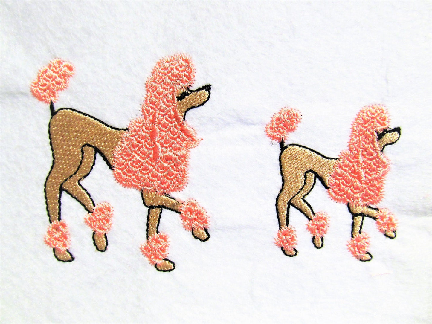 Poodle Dog Mini Machine Embroidery 2" 2.5" 3" 4" | PES DST JEF | Artapli